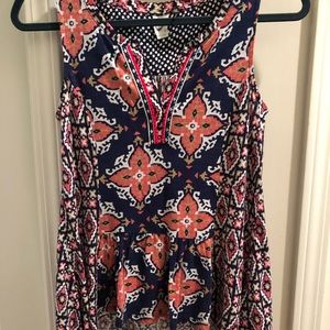 anthropologie patterned tank